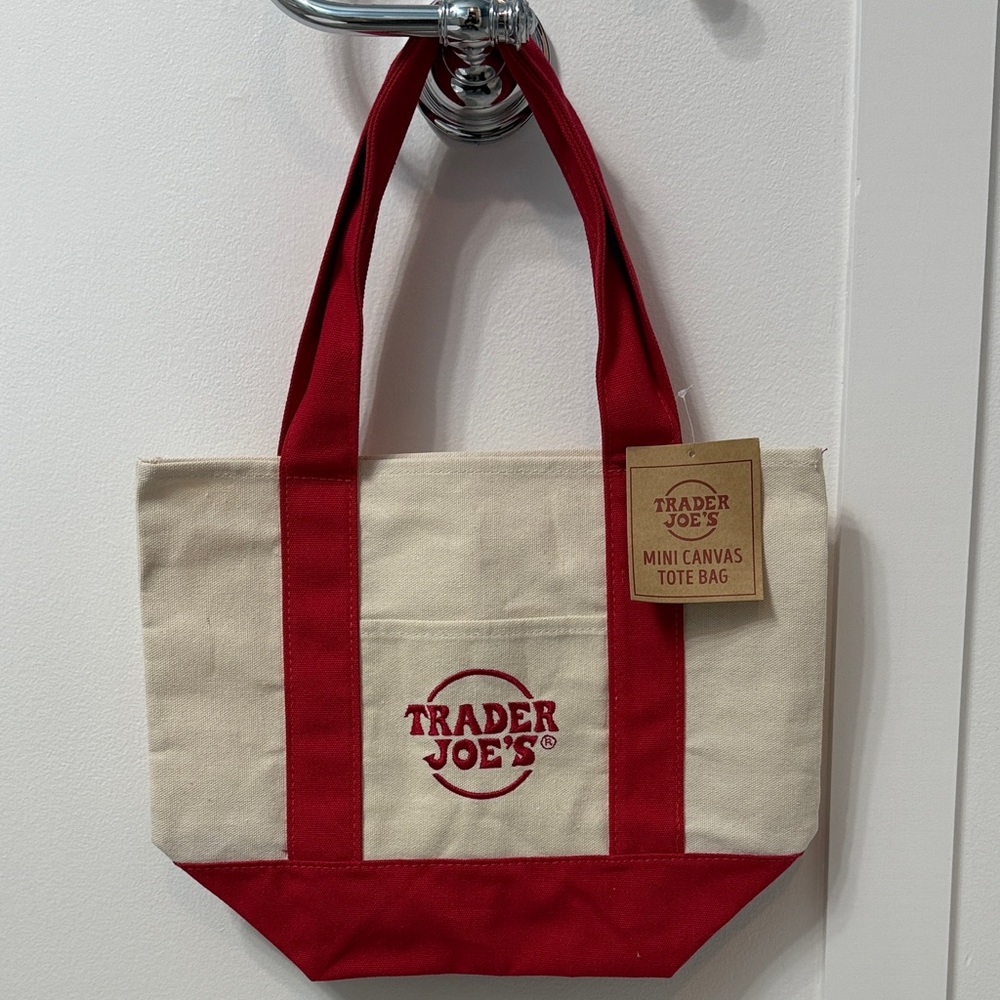 Trader Joe's Mini Canvas Tote Bag